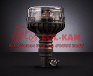 Lampa ostrzegawcza 12LED  12-24V  na trzpień  smoked lens