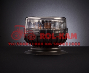 Lampa ostrzegawcza 12LED  12-24V  na magnes  smoked lens