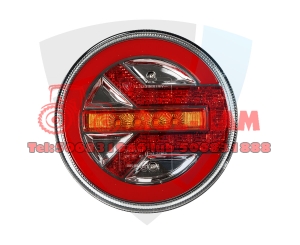 Lampa tylna zespolona LED  12-24V  okrągła  3 funkcje  prawa