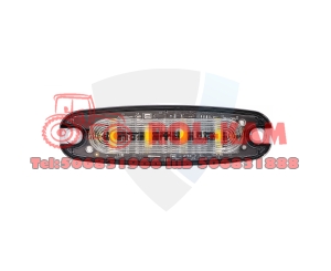 Lampa stroboskopowa 4 LED  slim  12-24V