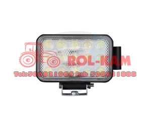 Lampa robocza 15LED  45W  prostokątna  rozproszona