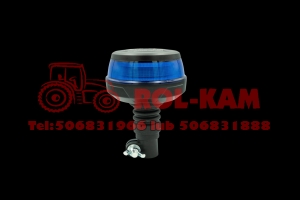 Lampa ostrzegawcza  niebieska soczewka  SMD 2835  na trzpień  12-24V