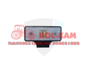 Lampa obrysowa przednia 2 LED biała  12-24V