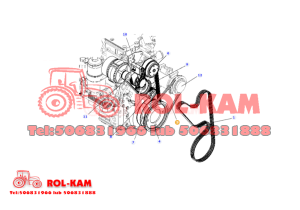 PASEK KLINOWY KLIMATYZACJI UZĘBIONY FENDT 13X1040 CONTITECH
