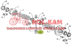 PODKŁADKA SPRĘŻYNOWA SATELITY MECHANIZMU RÓŻNICOWEGO RENAULT 7700021556 ORYGINAŁ