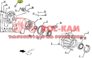 PODKŁADKA SATELITY PRZEDNIEGO NAPĘDU RENAULT CLAAS