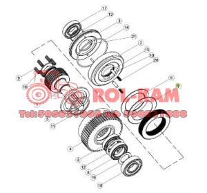 PRZEKŁADKA SPRZĘGŁA PRZEDNIEGO WOM RENAULT CLAAS 0011416690