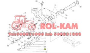 ZAŚLEPKA SWORZNIA MIEKKIEJ OSI ORYGINAŁ RENAULT CLAAS 6000104459