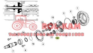 SATELITA PÓŁBIEGU Z25 RENAULT CLAAS JOHN DEERE ORYGINAŁ