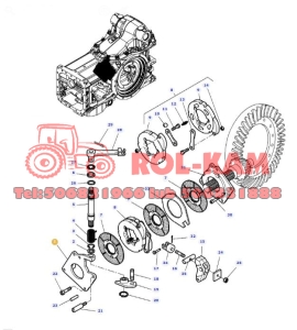 DOCISK HAMULCA RĘCZNEGO MASSEY FERGUSON 3792959M2