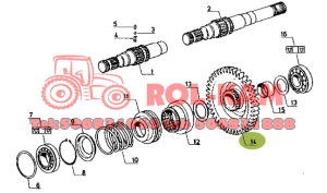 KOŁO PRZYSTAWKI PRZEDNIEGO NAPĘDU RENAULT CLAAS 7700014440