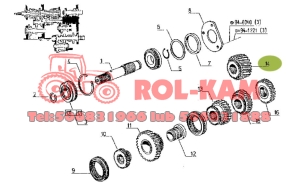 KOŁO ZĘBATE SKRZYNI BIEGÓW RENAULT Z30 ORYGINAŁ CLAAS