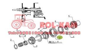 MUFA PRZESUWKA SYNCHRONIZATORA RENAULT CLAAS 7700033929