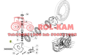 OBUDOWA HAMULCA RĘCZNEGO RENAULT CLAAS 0011668130