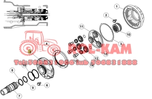 POKRYWA PRZEKŁADNI REDUKTORA PÓŁBIEGU RENAULT CLAAS ORYGINAŁ 7700057378
