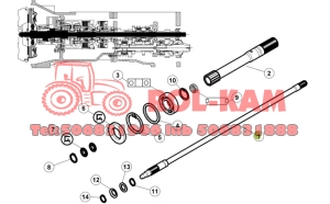 WAŁEK ODBIORU MOCY RENAULT CLAAS 7700050872