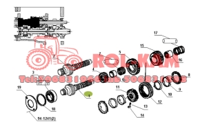 WAŁEK SKRZYNI BIEGÓW RENAULT JOHN DEERE ORYGINAŁ