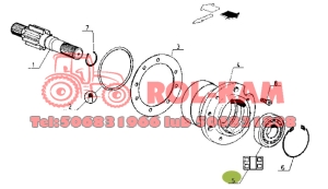 ŁOŻYSKO PÓŁOSI WAŁKA TARCZY HAMULCOWYCH RENAULT CLAAS 7700006971