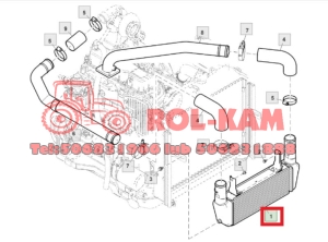 INTERCOOLER CHŁODNICA POWIETRZA JOHN DEERE SJ14795