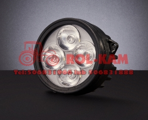 Lampa robocza LED  40W  rozproszona  okrągła do zabudowy John Deere  New Holland  Challenger
