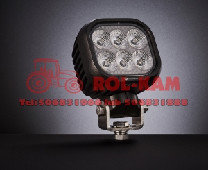Lampa Robocza 6LED 60 Wat rozproszona  kwadratowa