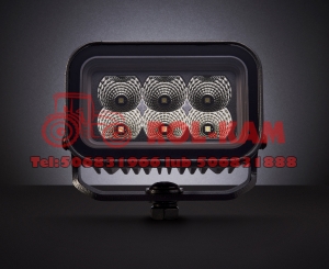 Lampa robocza LED  42W  rozproszona z pomarańczowym i czerwonym światłem pozycyjnym