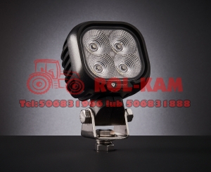 Lampa Robocza 4LED 40 Wat rozproszona z wtyczką DT  kwadratowa