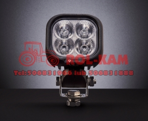Lampa Robocza 4LED 40 Wat skupiona z wtyczką DT  kwadratowa