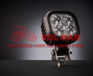 Lampa robocza 5LED  50W  kwadratowa  skupiona z wtyczką DT