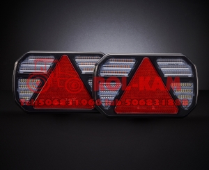 Lampy tylne zespolone LED  12-24V  para  kabel 7 5 m