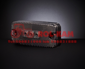 Lampa obrysowa boczna LED  10-30V  biała  smoked