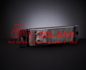 Lampa obrysowa boczna LED  10-30V  czerwona  smoked